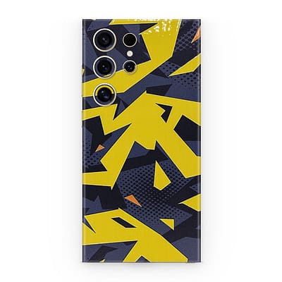 Galaxy S24 Ultra Abstract Yellow 3D Skin WrapitSkin
