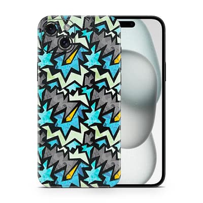 iPhone 15 Graffiti Harmony 3D Skin WrapitSkin