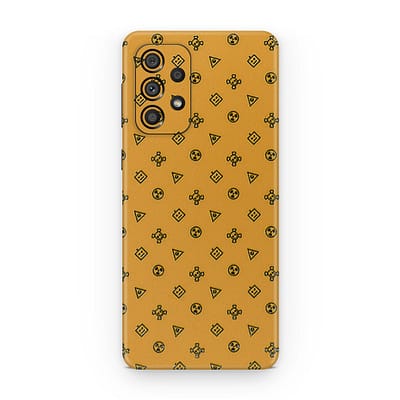 Galaxy A73 5G Yellow Danger 3D Skin WrapitSkin