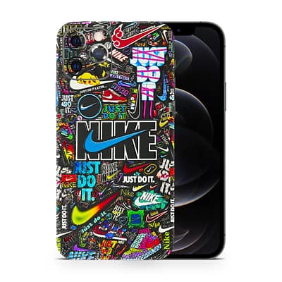 iPhone 12 Pro Nike Logos 3D Skin WrapitSkin