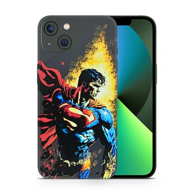 iPhone 13 Mini Superman Comic 3D Skin WrapitSkin