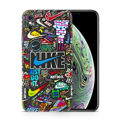 iPhone XS Nike Logos 3D Skin WrapitSkin
