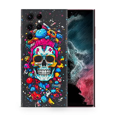 Galaxy S22 Ultra Skull 3D Skin WrapitSkin