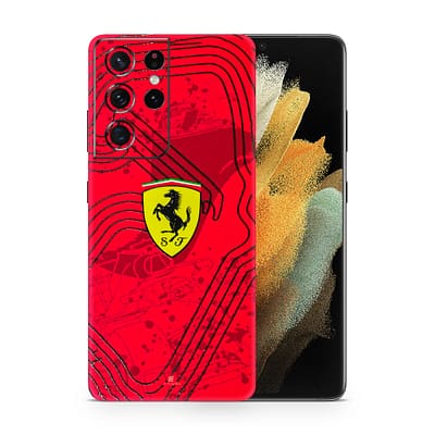 Galaxy S21 Ultra Ferrari's Blaze 3D Skin WrapitSkin