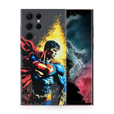 Galaxy S22 Ultra Superman Comic 3D Skin WrapitSkin