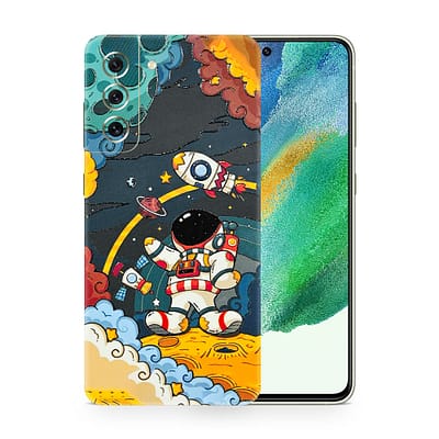 Galaxy S21 FE Flight Planet 3D Skin WrapitSkin