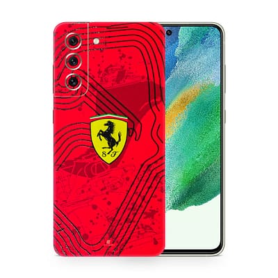 Galaxy S21 FE Ferrari's Blaze 3D Skin WrapitSkin