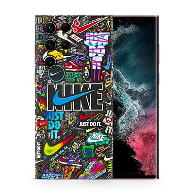 Galaxy S22 Ultra Nike Logos 3D Skin WrapitSkin