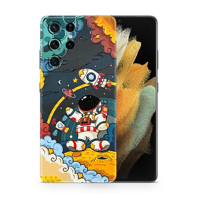 Galaxy S21 Ultra Flight Planet 3D Skin WrapitSkin