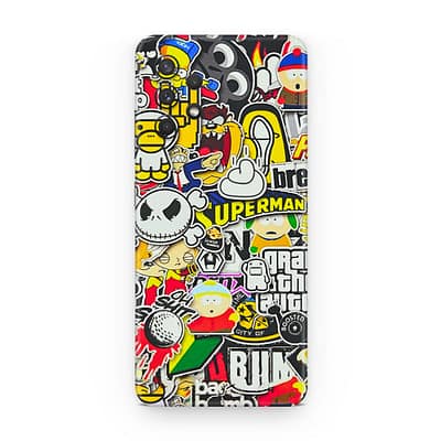 Galaxy A32 Sticker Bomb 3D Skin WrapitSkin