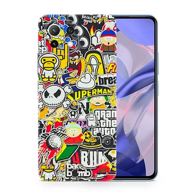 Mi 11 Lite 5G NE Sticker Bomb 3D Skin WrapitSkin