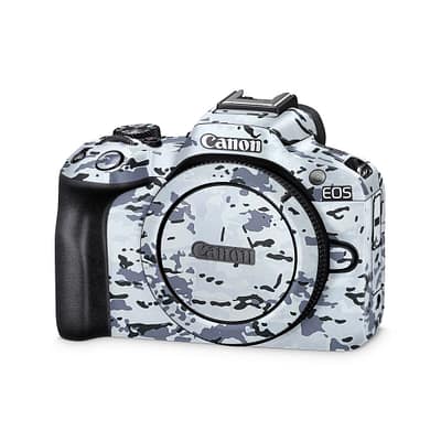 Canon EOS R50 White Camo Skin WrapitSkin