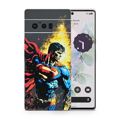 Pixel 6 Pro Superman Comic 3D Skin WrapitSkin