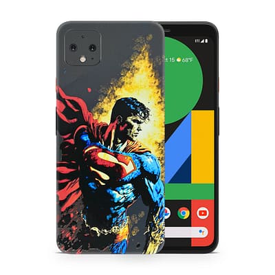 Pixel 4 Xl Superman Comic 3D Skin WrapitSkin