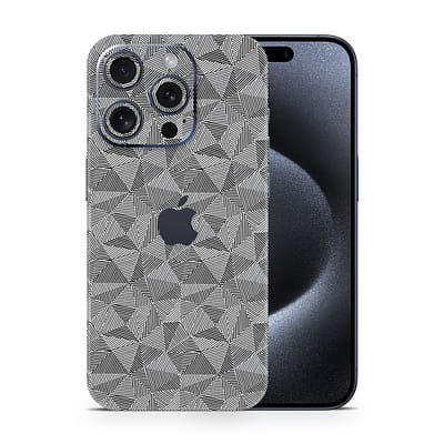 iPhone 15 Pro Carbon Triangle Series WrapitSkin