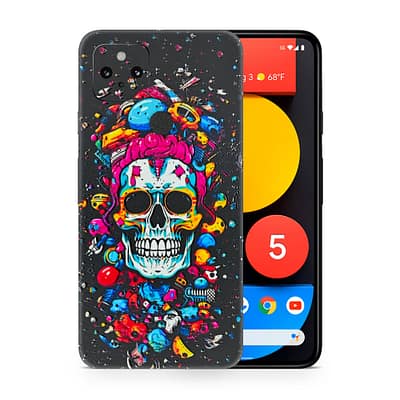 Pixel 5 Skull 3D Skin WrapitSkin