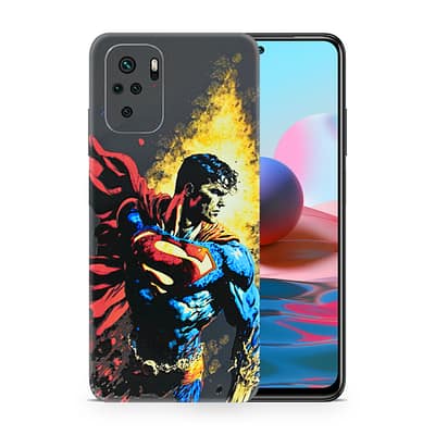 Redmi Note 10S Superman Comic 3D Skin WrapitSkin