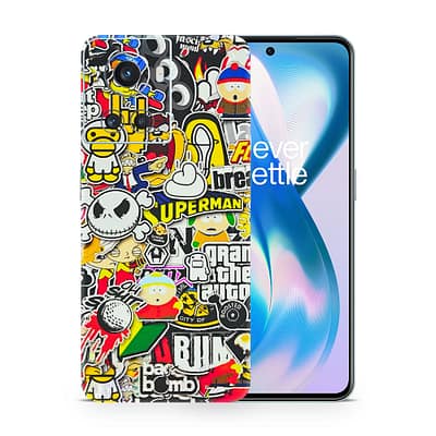 OnePlus 10R Sticker Bomb 3D Skin WrapitSkin