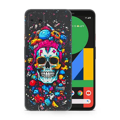 Pixel 4 Skull 3D Skin WrapitSkin