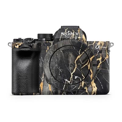 SONY Alpha A7 IV Black Gold Fusion Art Skin WrapitSkin
