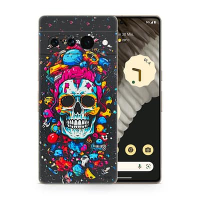 Pixel 7 Pro Skull 3D Skin WrapitSkin