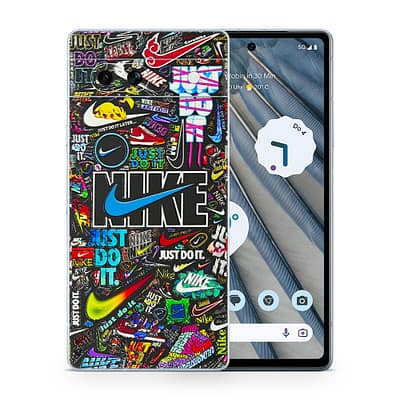 Pixel 7A Nike Logos 3D Skin WrapitSkin