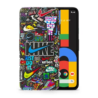 Pixel 4A Nike Logos 3D Skin WrapitSkin