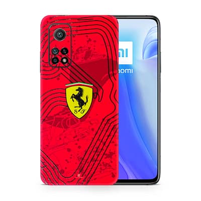 Mi 10T 5G Ferrari's Blaze 3D Skin WrapitSkin