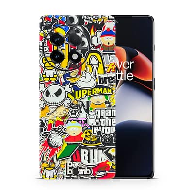 OnePlus 11R Sticker Bomb 3D Skin WrapitSkin