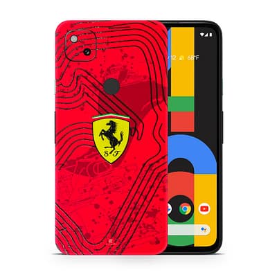 Pixel 4A Ferrari's Blaze 3D Skin WrapitSkin