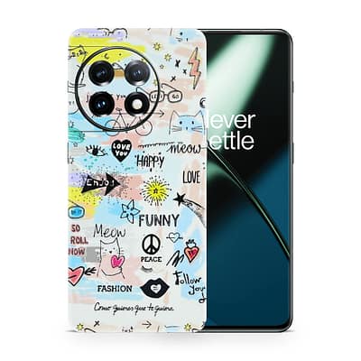 OnePlus 11 Doodles 3D Skin WrapitSkin