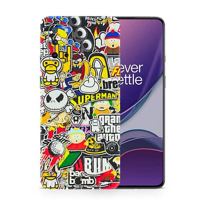 OnePlus 8T Sticker Bomb 3D Skin WrapitSkin