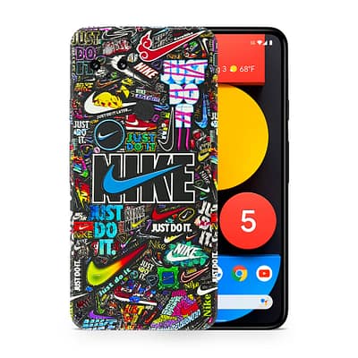 Pixel 5 Nike Logos 3D Skin WrapitSkin