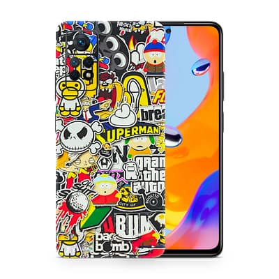 Redmi Note 11 Pro Sticker Bomb 3D Skin WrapitSkin