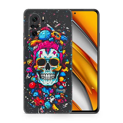 Poco F3 Skull 3D Skin WrapitSkin