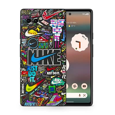 Pixel 6A Nike Logos 3D Skin WrapitSkin