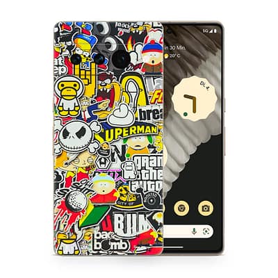 Pixel 7 Pro Sticker Bomb 3D Skin WrapitSkin