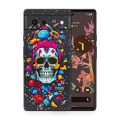Pixel 6 Skull 3D Skin WrapitSkin