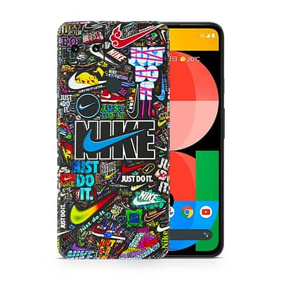 Pixel 5A 5G Nike Logos 3D Skin WrapitSkin