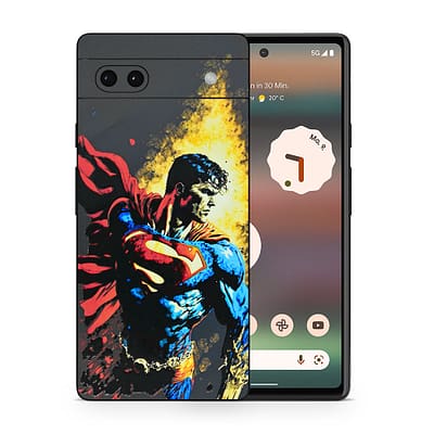 Pixel 6A Superman Comic 3D Skin WrapitSkin