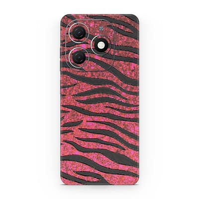 Tecno Spark 20 Red Zebra 3D Skin WrapitSkin