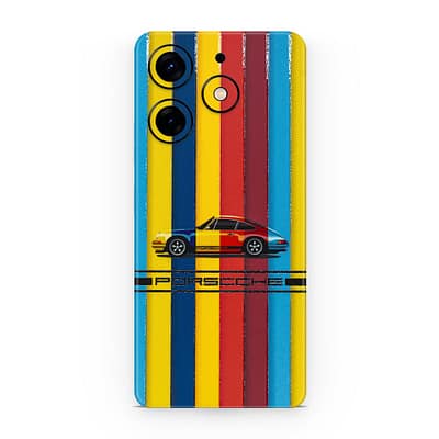 Tecno Spark 10 Pro Porsche Multicolor 3D Skin WrapitSkin
