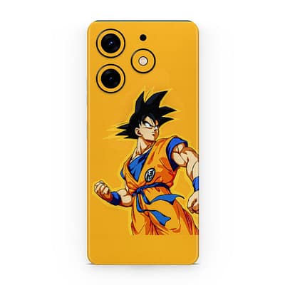 Tecno Spark Go 2024 Goku Yellow 3D Skin WrapitSkin