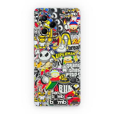 Poco X5 Pro Sticker Bomb 3D Skin WrapitSkin
