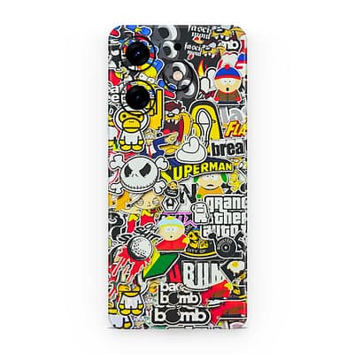 Tecno Spark 10 Pro Sticker Bomb 3D Skin WrapitSkin