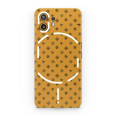 Nothing Phone 2 Yellow Danger 3D Skin WrapitSkin