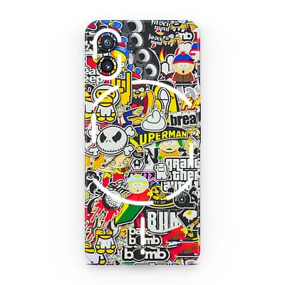 Nothing Phone 2 Sticker Bomb 3D Skin WrapitSkin
