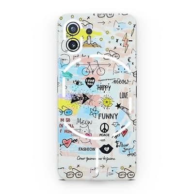Nothing Phone 2 Doodles 3D Skin WrapitSkin