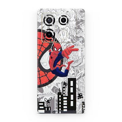 Infinix Note 40 Pro 5G Spiderman Comic 3D Skin WrapitSkin