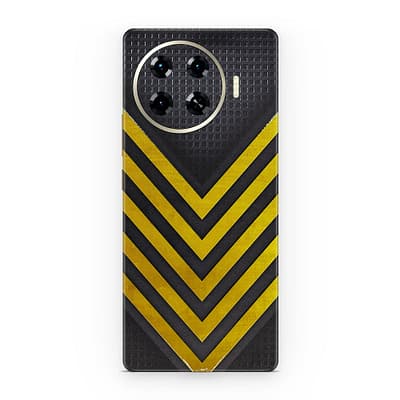 Tecno Spark 20 Pro Plus Arrows Yellow 3D Skin WrapitSkin